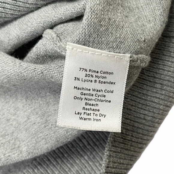 Vintage | Grey Cotton Blend Crew Neck Basic Knit Sweater Vest S - Picture 5 of 9